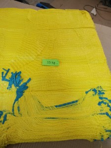 Worki Raszlowe na 15 kg. z zaciągiem 42x60 cm. Żółty 200 szt.