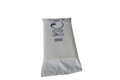 Torebka foliowa hdpe 14/4x26 [22x26] 6my 800szt