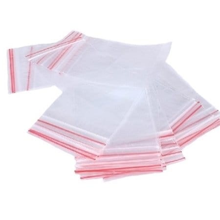 Woreczki foliowe z zamknięciem strunowym 10x10cm  100 szt.